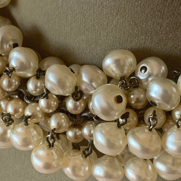 Faith Knight Design House Vintage Faux Pearl Necklace/Choker - 1980s - Picture 5 of 10